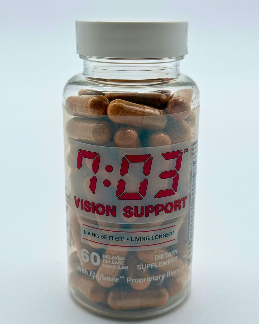 7:03 Vision Support Dietary Supplement – Vitamin C, Vitamin E, Zinc, Copper, Lutein, Lycopene & Zeaxanthin – Delayed Release Capsules – 60 Count